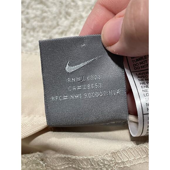 Nike Performance Pants Womens Small Golf Hiking Stretch Zip Pocket Cream Khaki - Picture 12 of 16